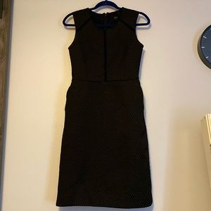 Black J Crew midi dress